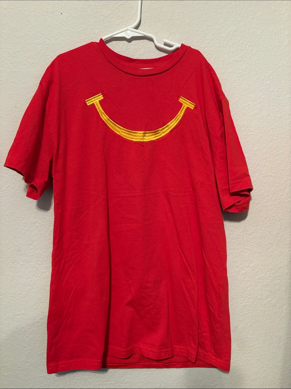 McDonald's Red Short Sleeve Tee with Yellow Smile Logo